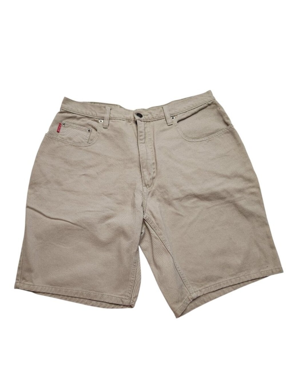Vintage Mens Bugle Boy Jeans 750 Beige Denim Shorts Size 36